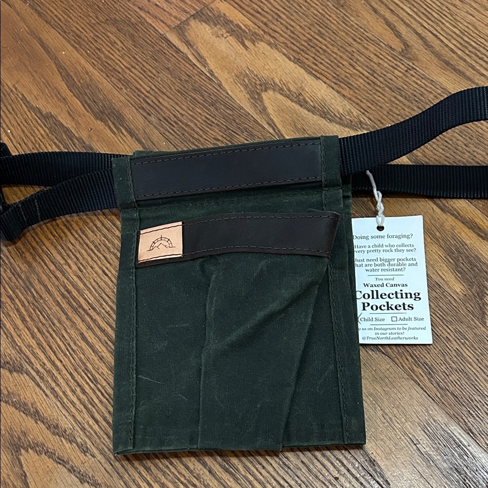True North Collecting Bag Kids Large Leather and Canvas Adventure Outdoor